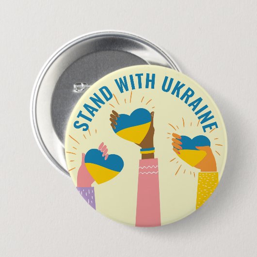 Schaltfläche "Support für die Ukraine" Button (Vorne & Hinten)