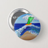 Schaltfläche "Surfing Angel Raphael" Button (Vorne & Hinten)