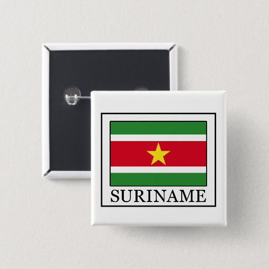 Schaltfläche Suriname Button (Vorne & Hinten)