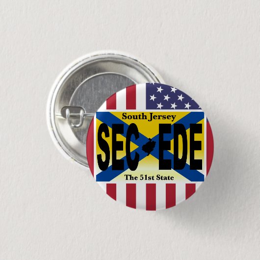 SCHALTFLÄCHE SUTH JERSEY PATRIOT BUTTON (Vorne & Hinten)