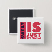 Schaltfläche Sweat Square Button (Vorne & Hinten)