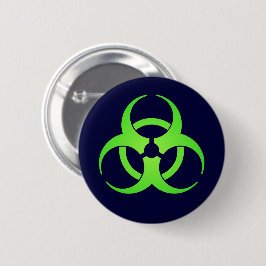 Schaltfläche Symbol für grüne Biogefährdung Button