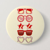 Schaltfläche "Tag des Spiels" (rot und gelb) Button (Vorderseite)