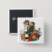 Schaltfläche: Tanz des Lehrstuhls Button (Vorne & Hinten)