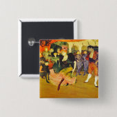 Schaltfläche: Tanzen des Bolero: Toulouse-Lautrec Button (Vorne & Hinten)