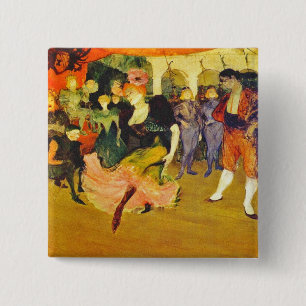 Schaltfläche: Tanzen des Bolero: Toulouse-Lautrec Button