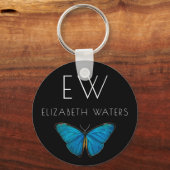 SCHALTFLÄCHE TASTATUR: BLAUE SCHALTFLÄCHE SCHLÜSSELANHÄNGER (Vorderseite)