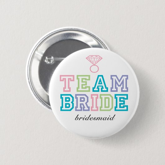 Schaltfläche Team Bride Button (Vorne & Hinten)