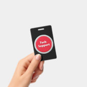 Schaltfläche "Technischer Support - Red Panic" Ausweis (Handheld)