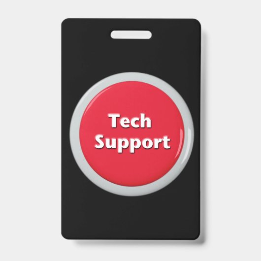 Schaltfläche "Technischer Support - Red Panic" Ausweis (Vorderseite)