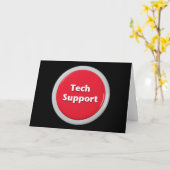 Schaltfläche "Technischer Support - Red Panic" Karte (Gelbe Blume)