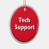 Schaltfläche "Technischer Support - Red Panic" Keramikornament (Rechts)