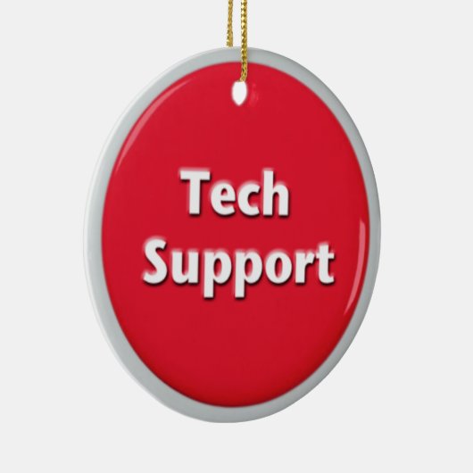 Schaltfläche "Technischer Support - Red Panic" Keramikornament (Rechts)