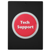 Schaltfläche "Technischer Support - Red Panic" Klemmbrett (Rückseite)