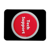 Schaltfläche "Technischer Support - Red Panic" Magnet (Horizontal)