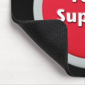 Schaltfläche "Technischer Support - Red Panic" Mousepad (Ecke)