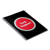 Schaltfläche "Technischer Support - Red Panic" Notizblock (Rechte Seite)