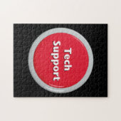 Schaltfläche "Technischer Support - Red Panic" Puzzle (Horizontal)