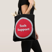 Schaltfläche "Technischer Support - Red Panic" Tasche (Von Nahem)