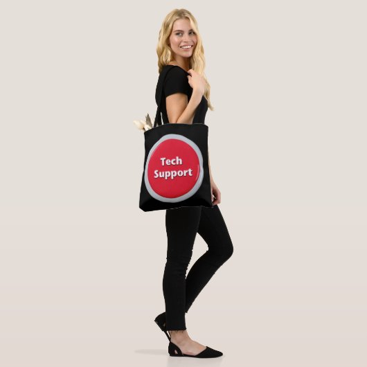 Schaltfläche "Technischer Support - Red Panic" Tasche (Am Model)