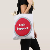 Schaltfläche "Technischer Support - Red Panic" Tasche (Von Nahem)