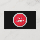 Schaltfläche "Technischer Support - Red Panic" Visitenkarte (Vorderseite)
