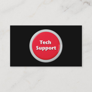 Schaltfläche "Technischer Support - Red Panic" Visitenkarte