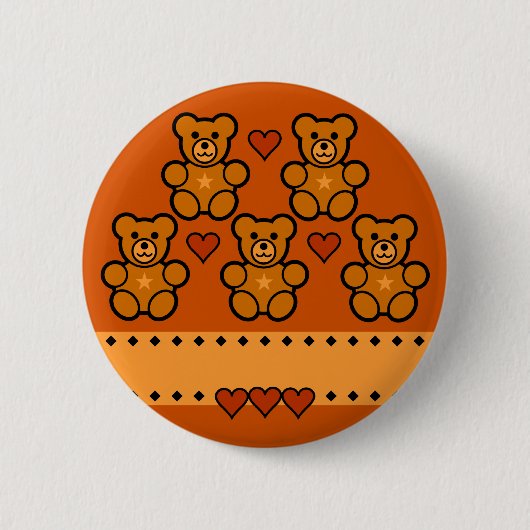 Schaltfläche Teddy Bears, anpassen Button (Vorderseite)