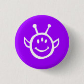 Schaltfläche "Theoretisches blaues Logo Lila" Button (Vorderseite)