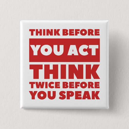 Schaltfläche "Think Square" Button (Vorderseite)