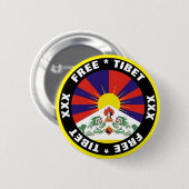 Schaltfläche "Tibet und Flagge" Button (Vorne & Hinten)