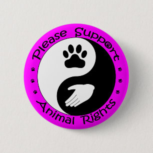 Schaltfläche "Tierrechte unterstützen" Button
