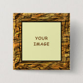 Schaltfläche Tiger Strips Foto Button (Vorderseite)