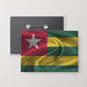 Schaltfläche "Togo Flag" Button (Vorderseite/Rückseite)