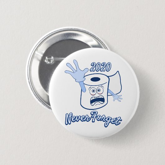 Schaltfläche "Toilet Paper Panic 2020" Button (Vorne & Hinten)
