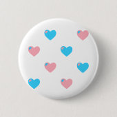 Schaltfläche "Trans Pride Hearts" Button (Vorderseite)
