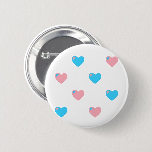 Schaltfläche "Trans Pride Hearts" Button (Vorne & Hinten)