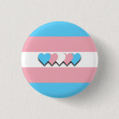 Schaltfläche "Transgender-Flag" Button (Vorderseite)