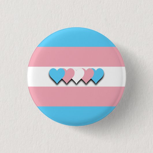 Schaltfläche "Transgender-Flag" Button (Vorderseite)
