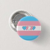 Schaltfläche "Transgender-Flag" Button (Vorne & Hinten)