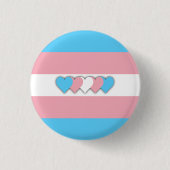 Schaltfläche "Transgender-Flag" Button (Vorderseite)