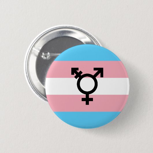 Schaltfläche "Transgender Pride" Button (Vorne & Hinten)