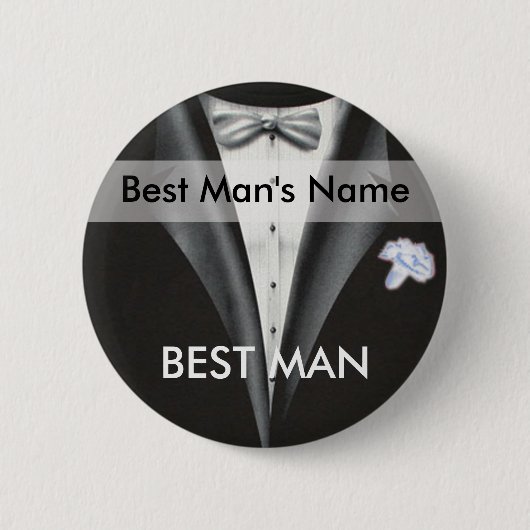 Schaltfläche Trauzeuge Name Tag Button (Vorderseite)