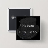 Schaltfläche Trauzeuge Name Tag Button (Vorne & Hinten)