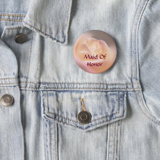 Schaltfläche Trauzeugin Rose Blume Button (Beispiel)