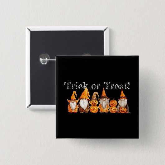 Schaltfläche "Trick oder Treat Gnomes" Button (Vorne & Hinten)