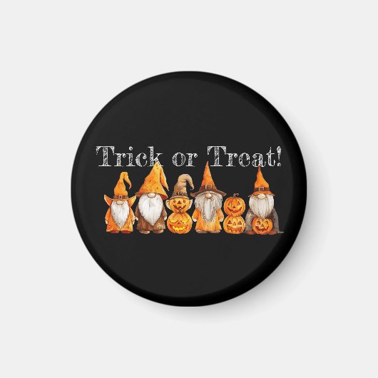 Schaltfläche "Trick oder Treat Gnomes" Magnet (Vorne)
