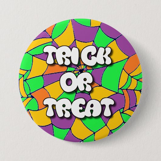 Schaltfläche Trick oder Treat Halloween Button (Vorderseite)