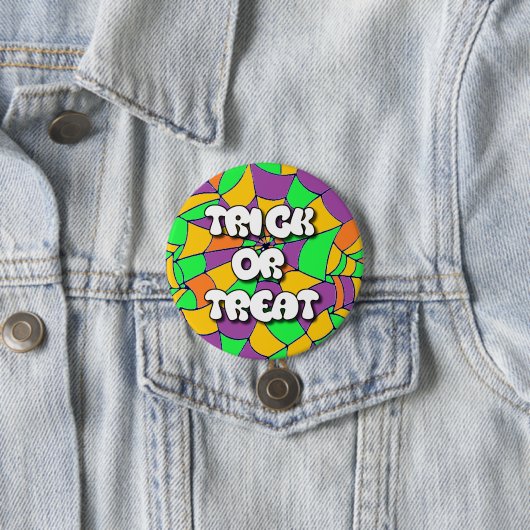 Schaltfläche Trick oder Treat Halloween Button (Beispiel)