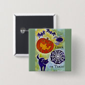 Schaltfläche Trick oder Treat Halloween Button (Vorne & Hinten)